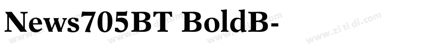 News705BT BoldB字体转换